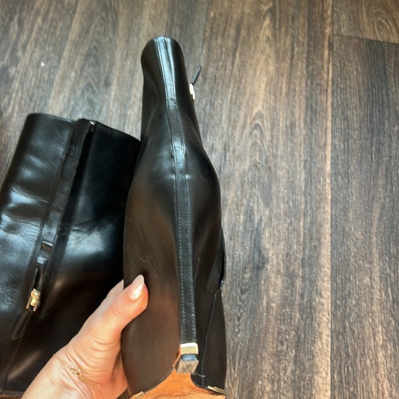 Givenchy Wedge Leather Platform Boots - Picture 5 of 11